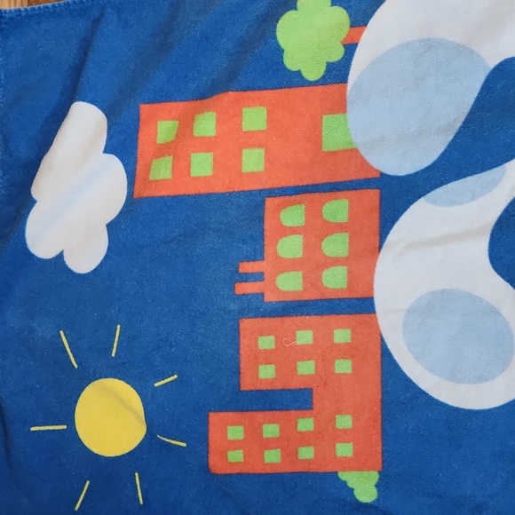 Blues Clues Beach Towel Vintage 2000 Periwinkle And Blue Vacation Resort Cruise - Picture 5 of 10